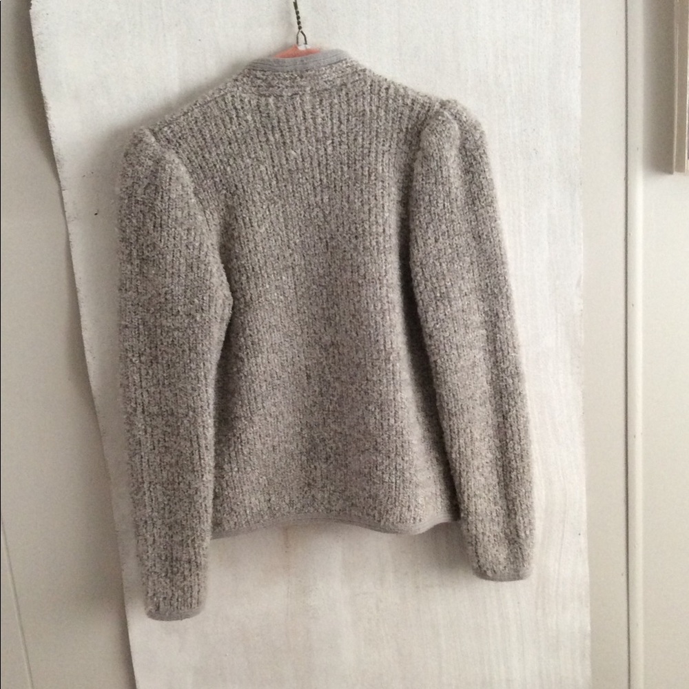 Adele Joyce 30% Wool Soft/Sturdy Grey Sweater S: P - image 3